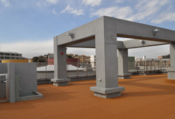 公園の見える丸窓